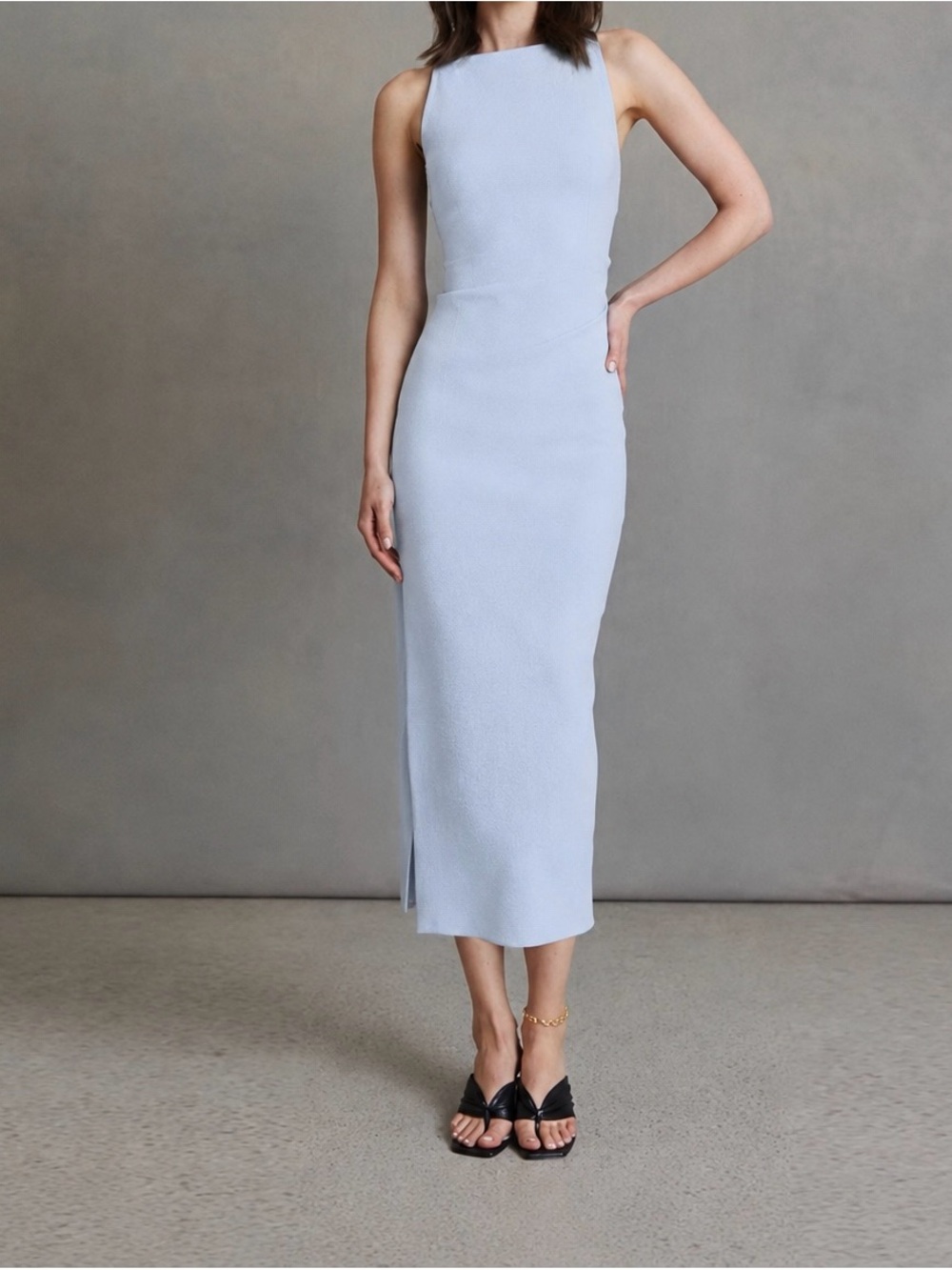 bec + bridge Dusty Blue Be Mine Tuck Dress